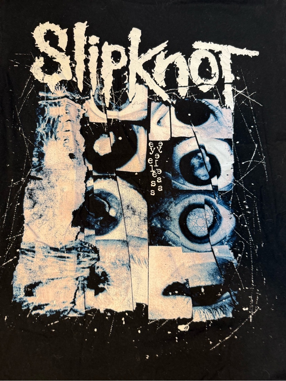 Slipknot Eyeless Graphic Band T-Shirt Black Size Medium